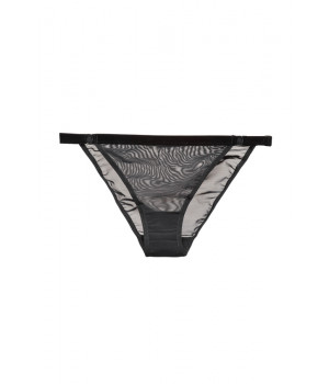 PANTS BRIEFS LE JOURNAL INTIME "VELVET" TANGA (BLACK)
