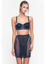 BRA LE JOURNAL INTIME "JOSEPHINE" BRA-ZIP BANDEAU (GRAY-BLUE) Le Journal JS-BR-BN