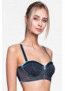 BRA LE JOURNAL INTIME "JOSEPHINE" BRA-ZIP BANDEAU (GRAY-BLUE) Le Journal JS-BR-BN